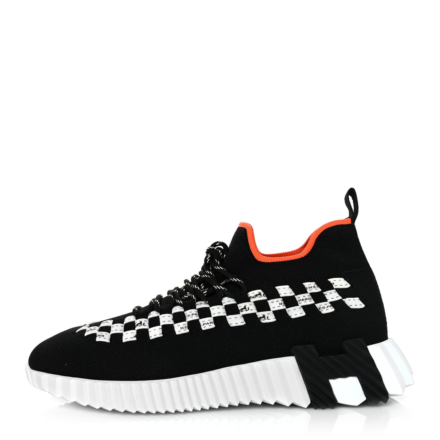 Knit Womens Flex Bolduc Sneakers 36.5 Black White