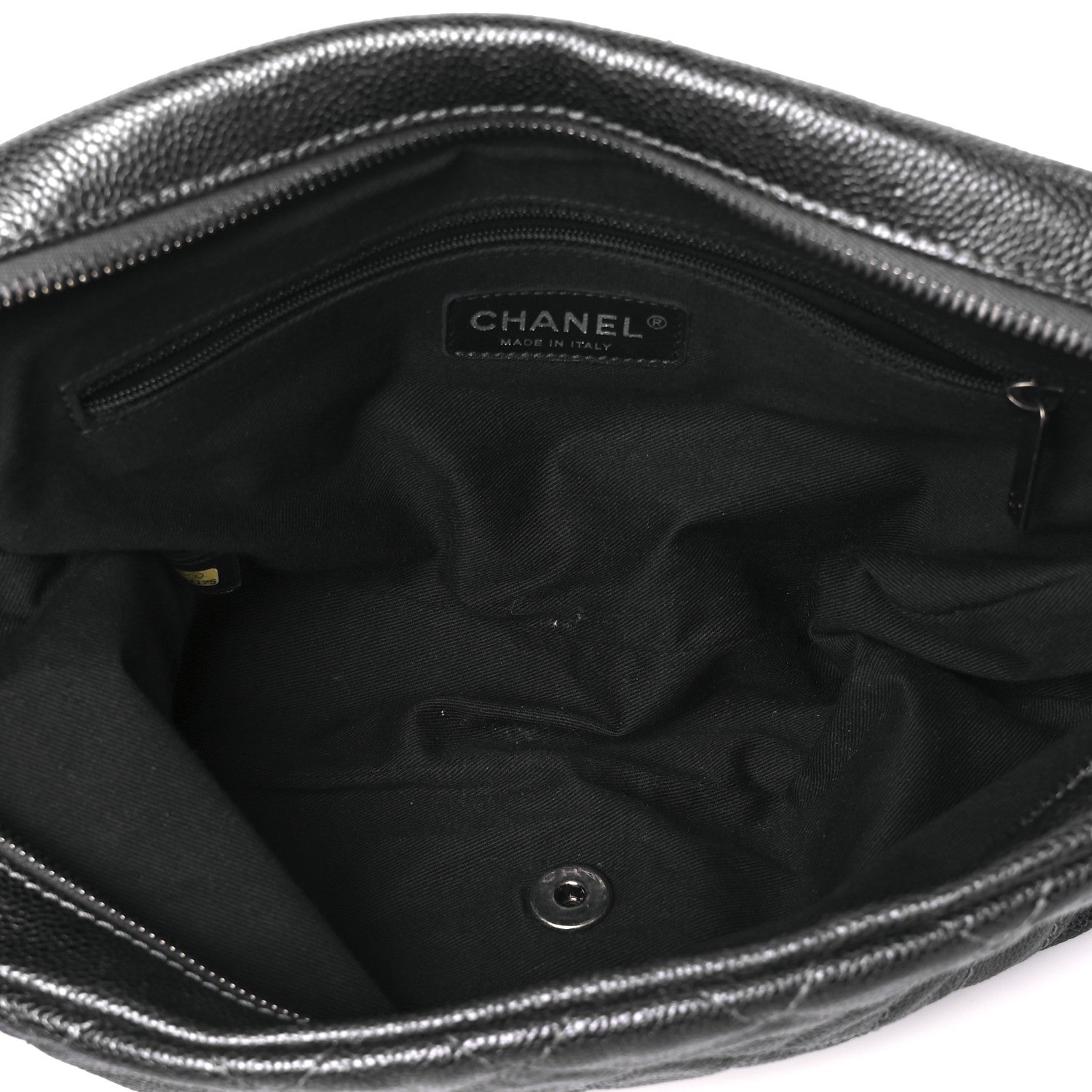 Chanel Iridescent Caviar Quilted Jumbo Easy Flap Grey 5 of 11