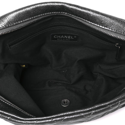 Chanel Iridescent Caviar Quilted Jumbo Easy Flap Grey 5 of 11