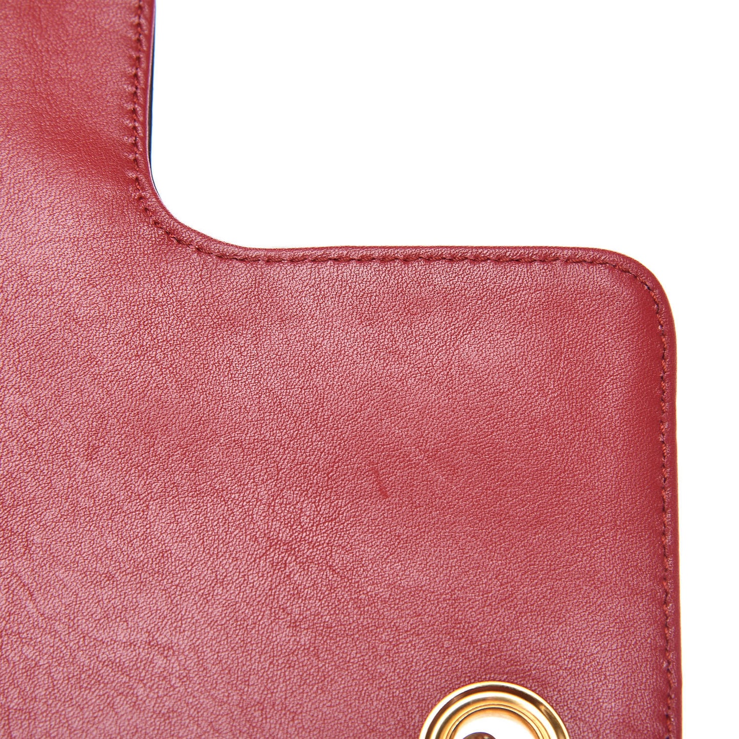 Saffiano Flap Shoulder Bag Fuoco
