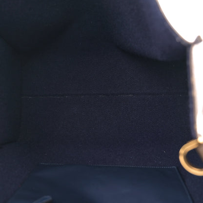 Fendi X FILA Glazed Fabric FF 1974 Mania Shopping Tote Bag Mogano Panna Blueberry 5 of 11