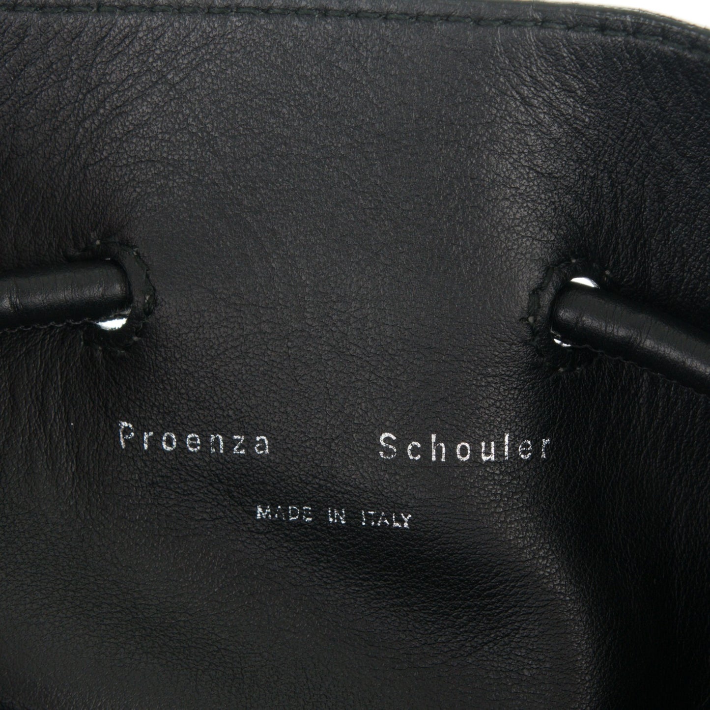 Calfskin Buffalo Medium Bucket Bag Grey