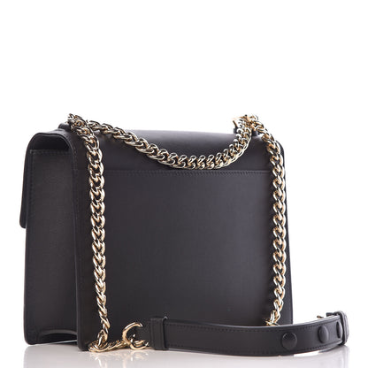 Delvaux Calfskin PM Madame Chaine Bag Black 3 of 11