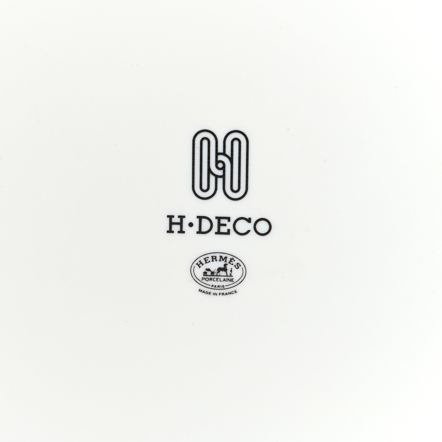 Porcelain H Deco Small Bowl Black
