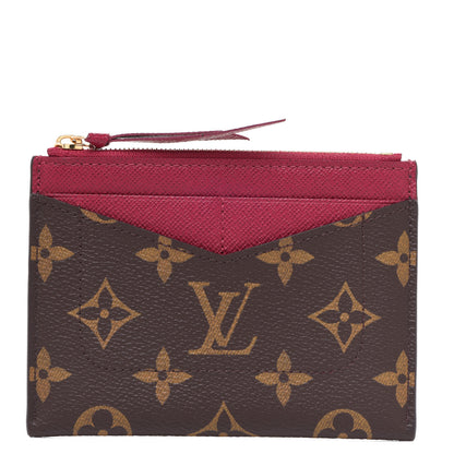 Louis Vuitton Monogram Zipped Card Holder Fuchsia 1 of 6