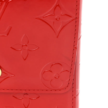 Louis Vuitton Vernis Walker Wallet Red 12 of 15