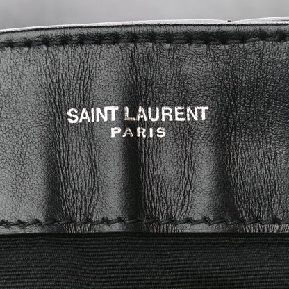 Saint Laurent Calfskin Y Quilted Monogram Small Loulou Chain Satchel Black 8 of 13