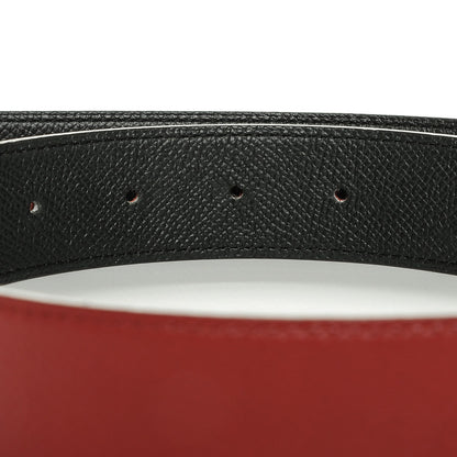 Hermes Epsom 32mm Collier De Chien CDC Belt 85 Black Grenat 5 of 6