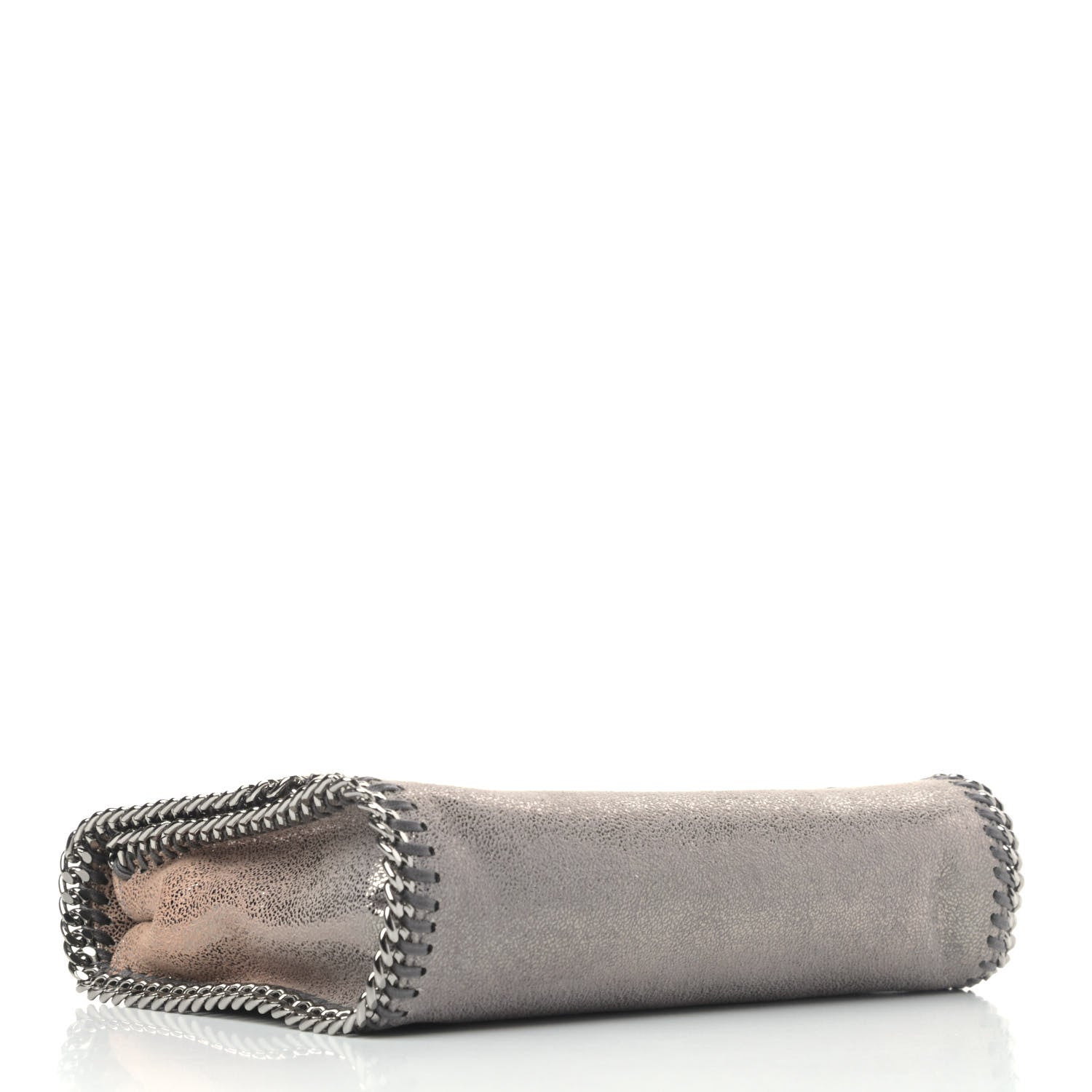 Stella McCartney Metallic Shaggy Deer Falabella Messenger Grey Taupe 3 of 4