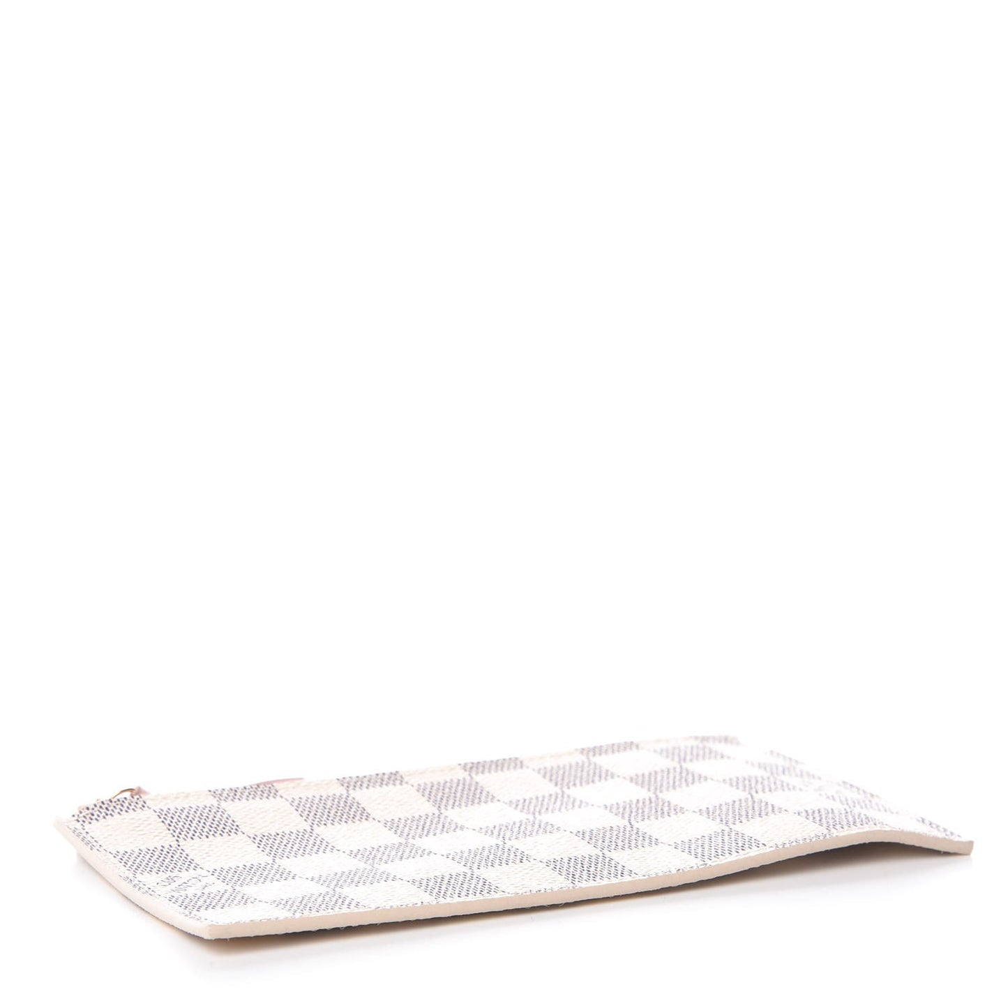 Damier Azur Felicie Chain Wallet Zippered Insert Rose Ballerine