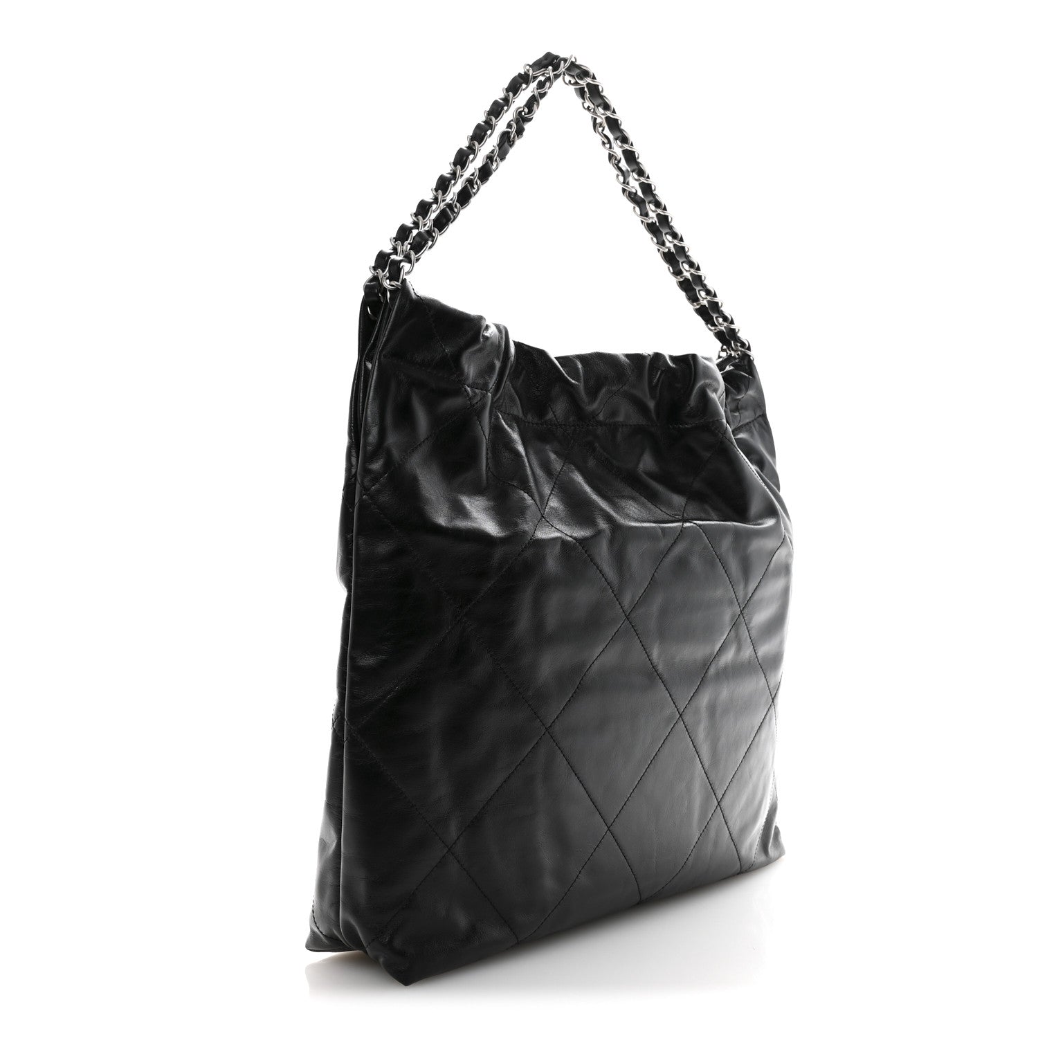 Chanel Shiny Calfskin Quilted Chanel 22 Black 4 of 11