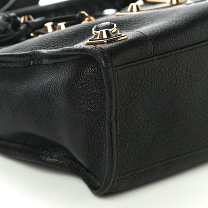 Balenciaga Chevre Gold Metallic Edge Hardware S City Black 8 of 9