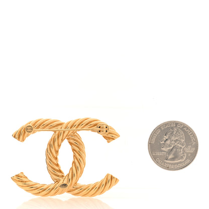 Chanel Pearl Crystal April In Paris CC Brooch Gold 2 of 4