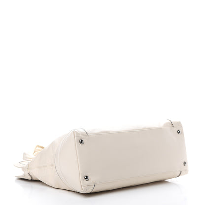 Chanel Calfskin Soho CC Shopper Tote White 3 of 17