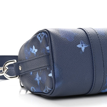 Louis Vuitton Monogram Ink Watercolor Keepall XS Blue 8 of 9