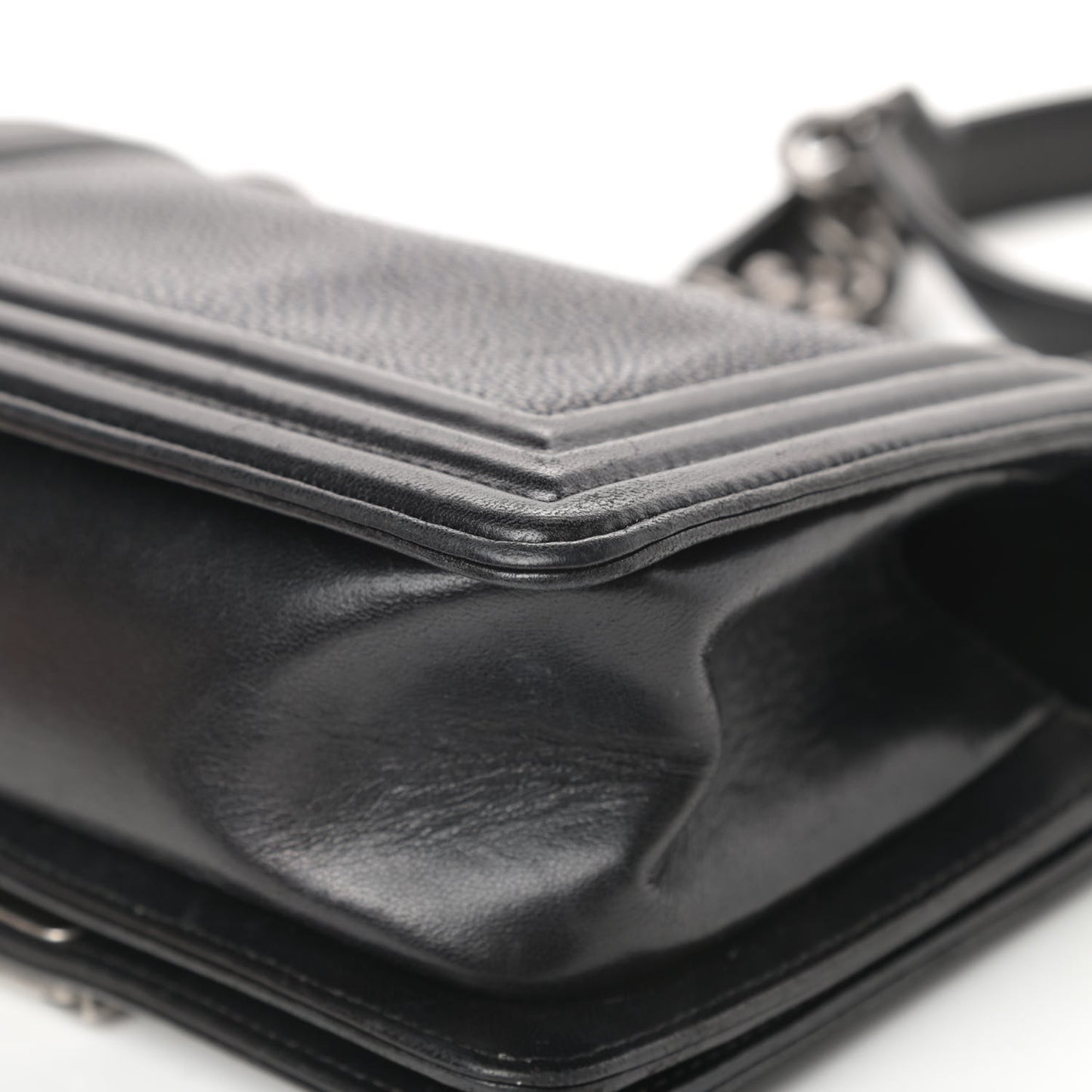 Galuchat Stingray Small Boy Flap Black