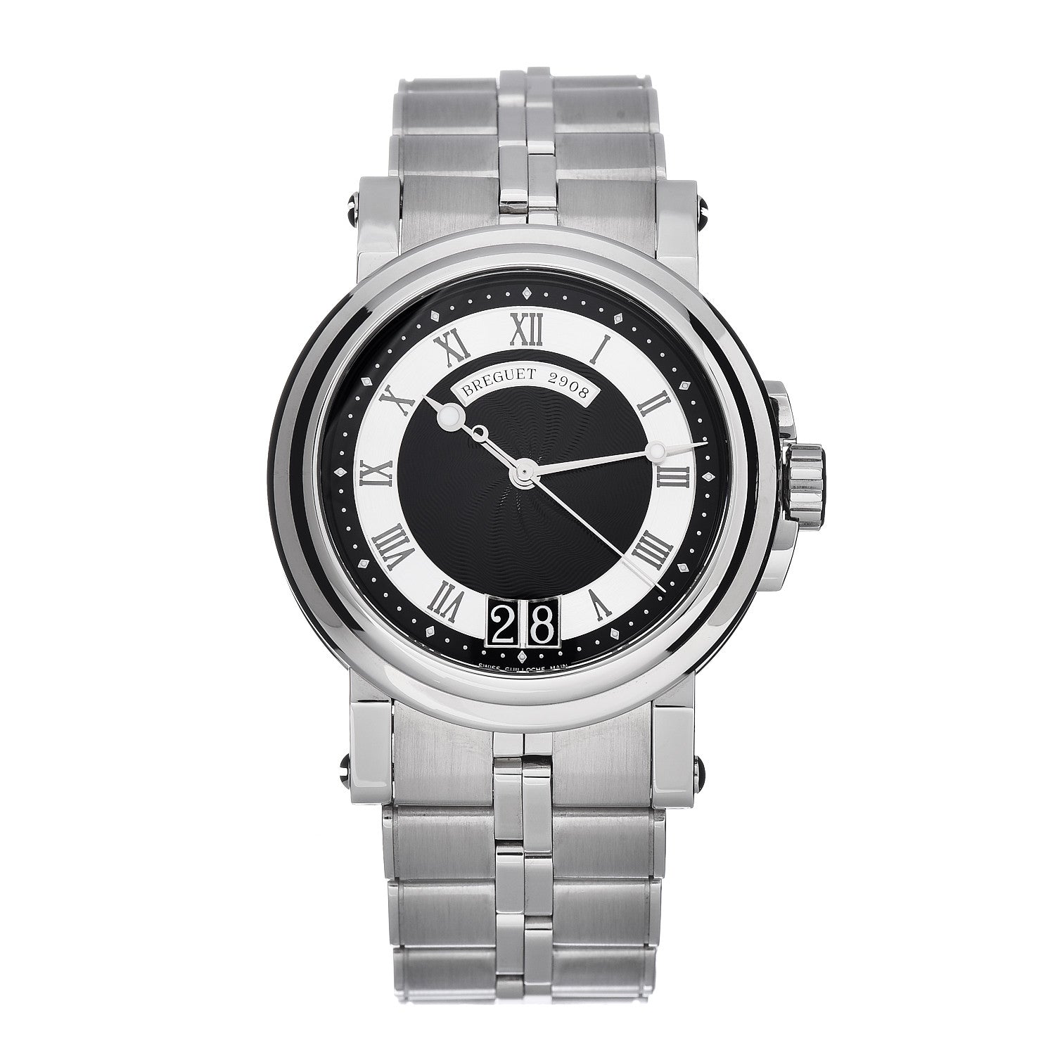 Breguet Stainless Steel 39mm Marine Big Date Automatic Watch Black 5817ST/92/SM0 1 of 5