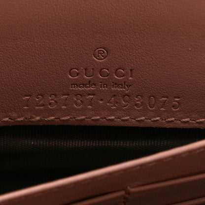 Gucci Calfskin GG Matelasse Chain Wallet Rhodamine Light Pink 7 of 11