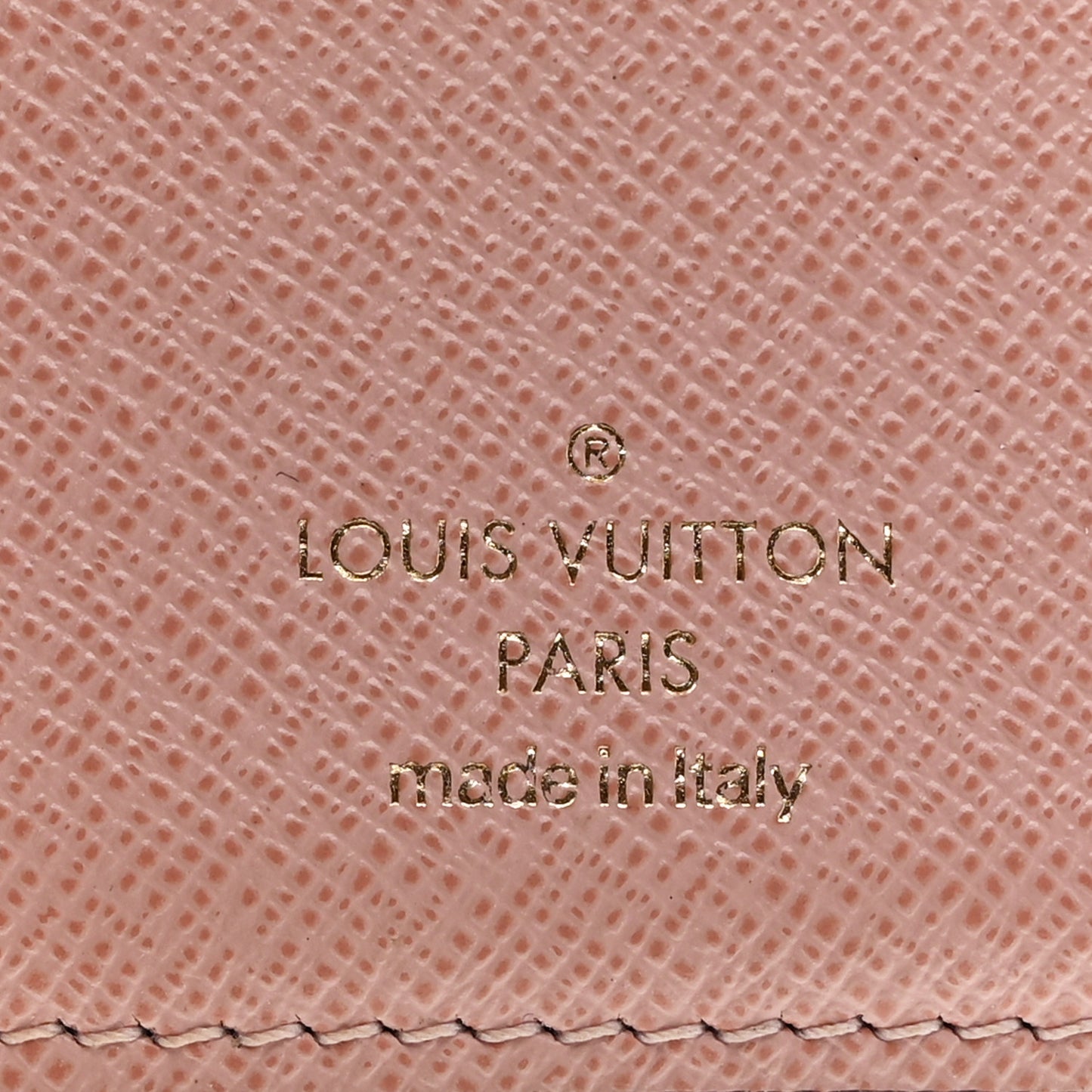 Damier Ebene Victorine Wallet Rose Ballerine