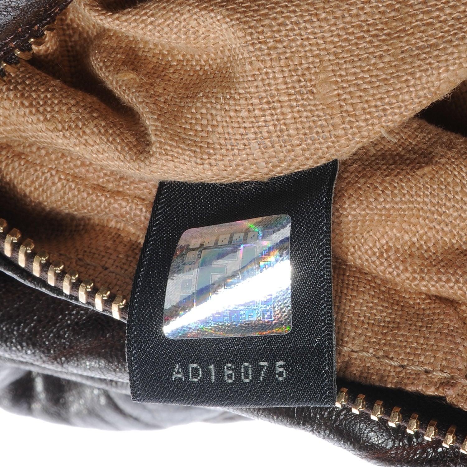 Fendi Zucca Nappa Nuvolata Vitello Tortuga Spy Bowler Tobacco Moro 8 of 10