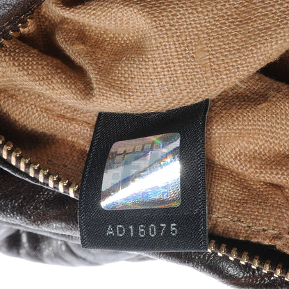Fendi Zucca Nappa Nuvolata Vitello Tortuga Spy Bowler Tobacco Moro 8 of 10