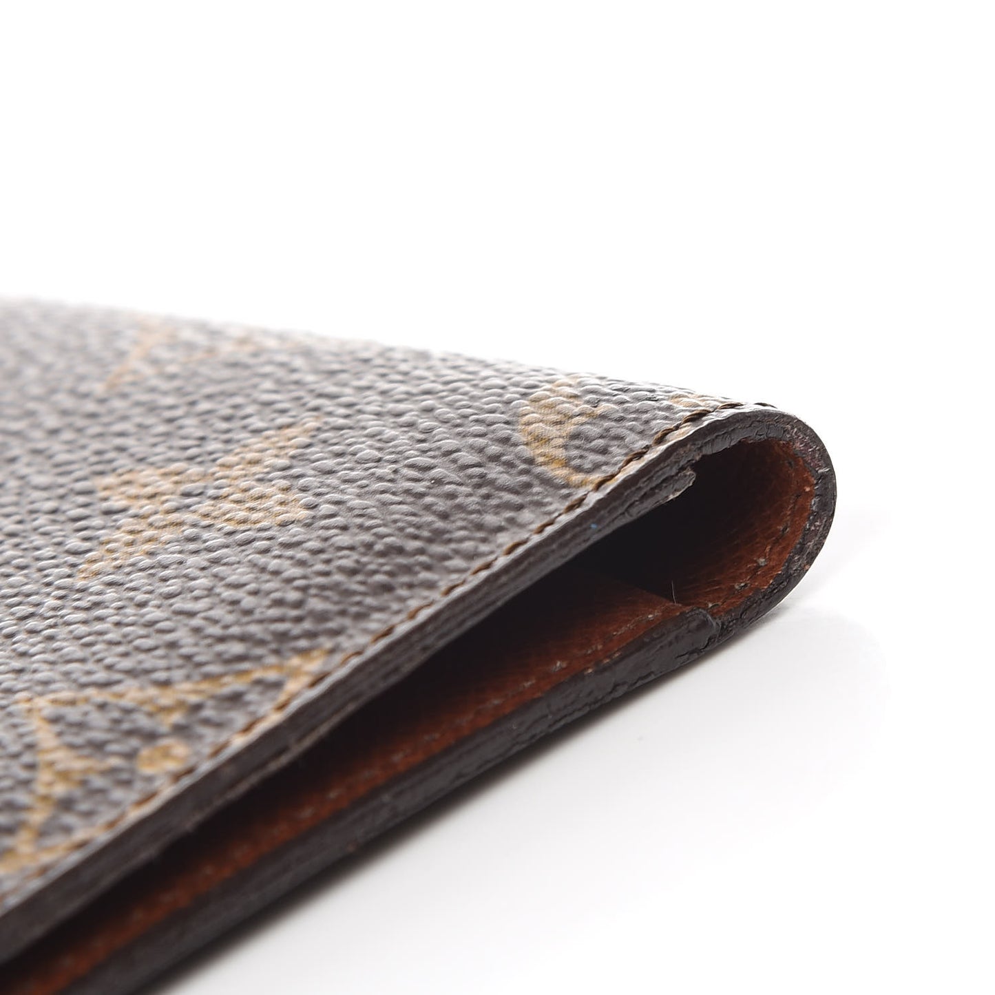 Monogram Simple Checkbook Holder Wallet Cover