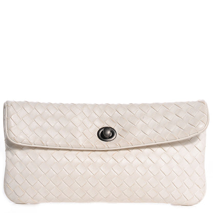 Bottega Veneta Nappa Intrecciato Mini Flap Crossbody Bag White 1 of 8