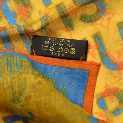 Louis Vuitton Cotton Monogram Pulp Scarf 3 of 4