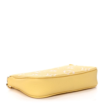 Louis Vuitton Empreinte Monogram Mini Pochette Accessories Lemon Curd Yellow 4 of 11