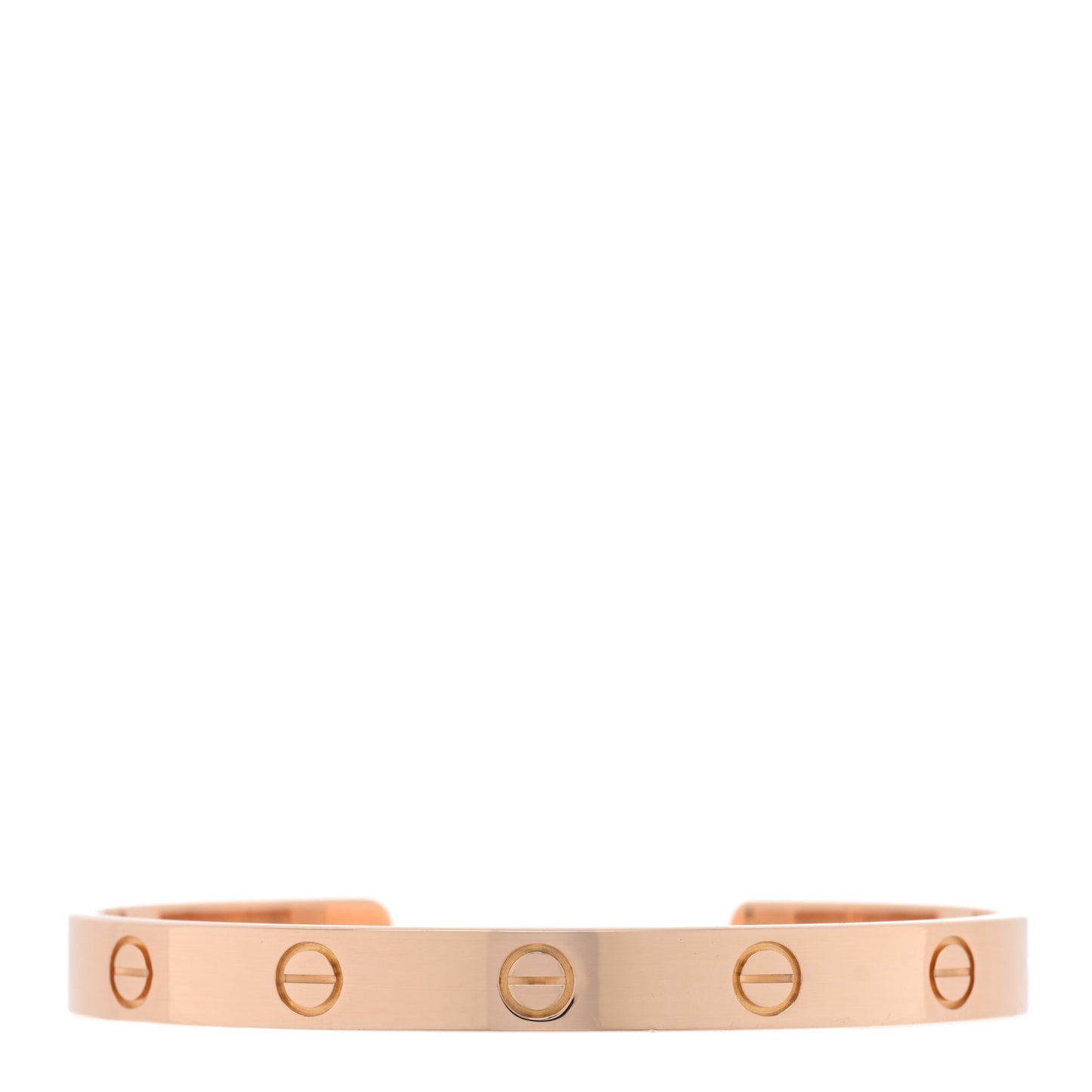 18K Pink Gold LOVE Cuff Bracelet 17