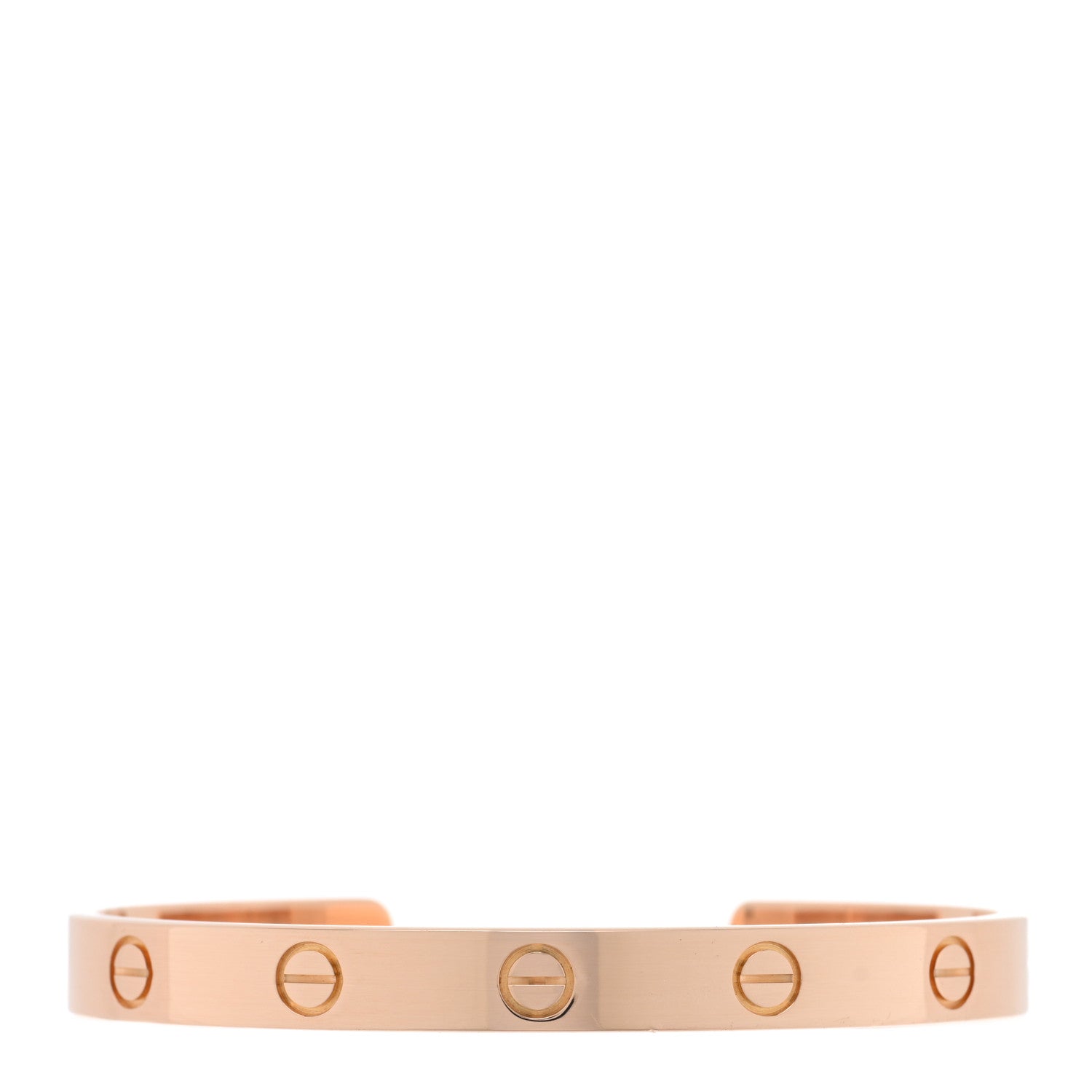Cartier 18K Pink Gold LOVE Cuff Bracelet 17 1 of 5
