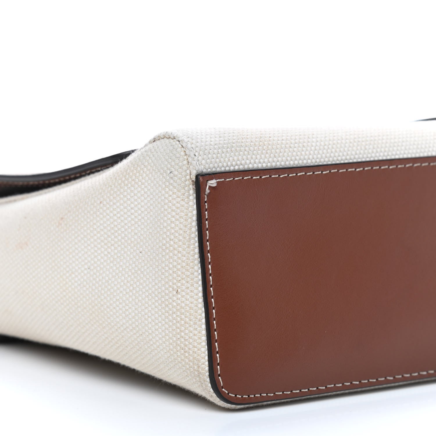 Burberry Canvas Horseferry Print Note Crossbody Bag Natural Tan Fiery Red 6 of 7