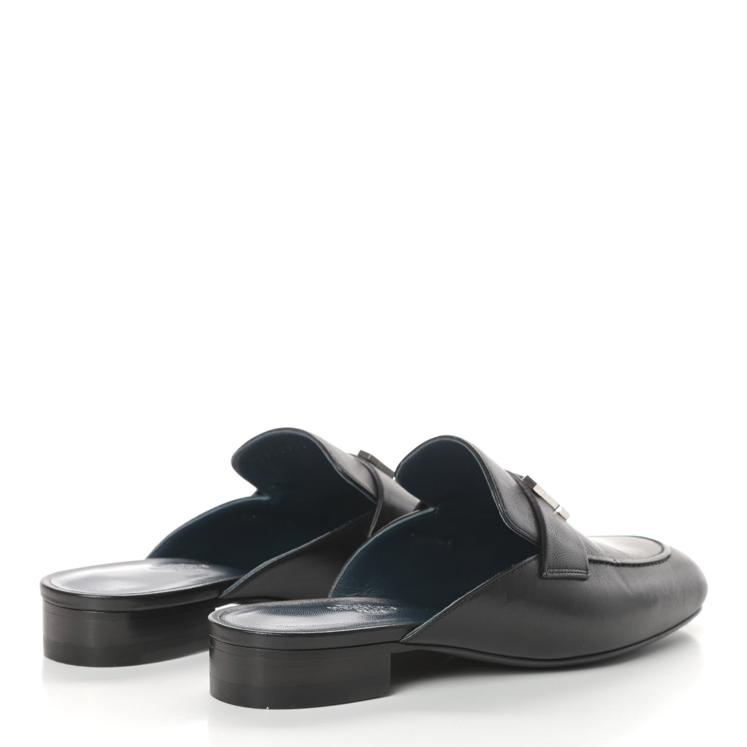 Hermes Goatskin Trocadero Mule 36.5 Black 4 of 7