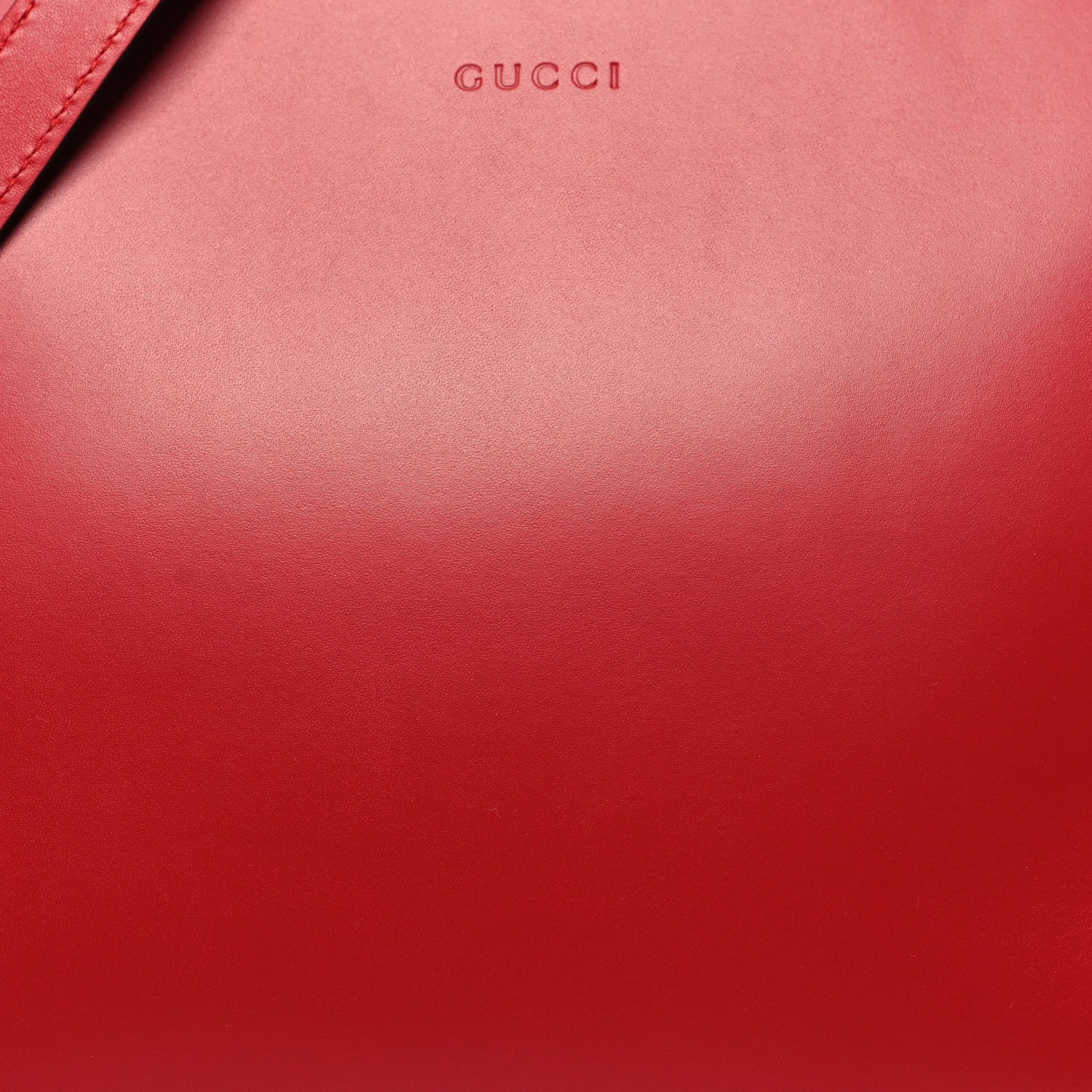 Gucci Nappa Bamboo Small Nymphaea Top Handle Hibiscus Red 8 of 10