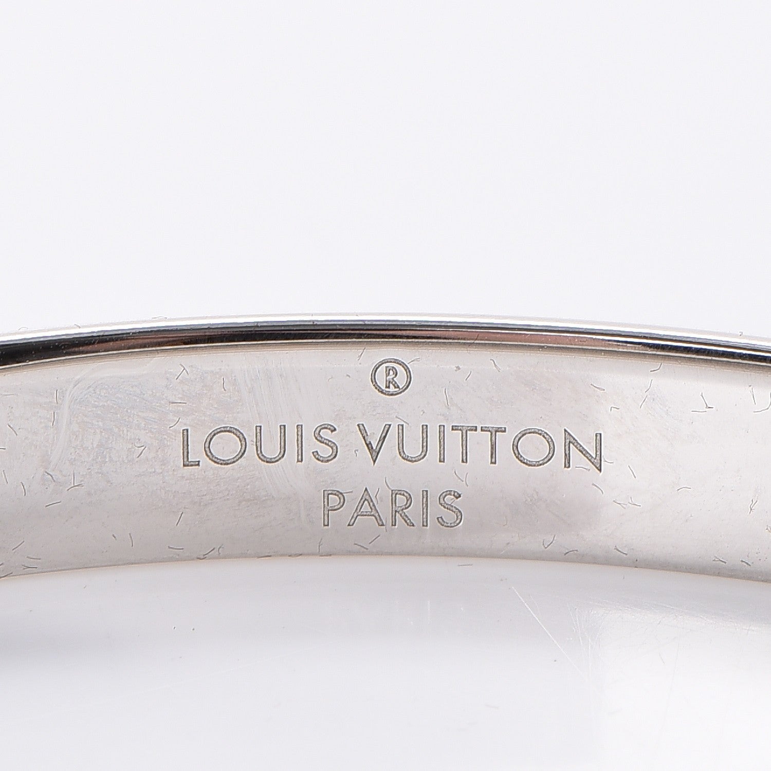 Louis Vuitton Palladium Monogram Nanogram Cuff S 4 of 8