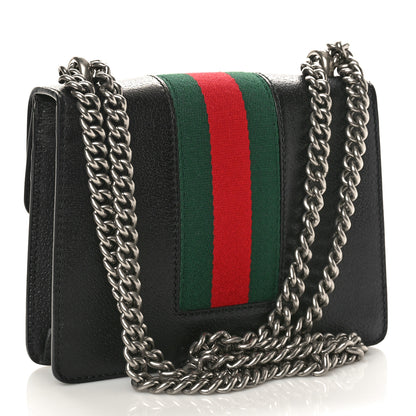 Gucci Calfskin Web Mini Dionysus Shoulder Bag Black 2 of 9