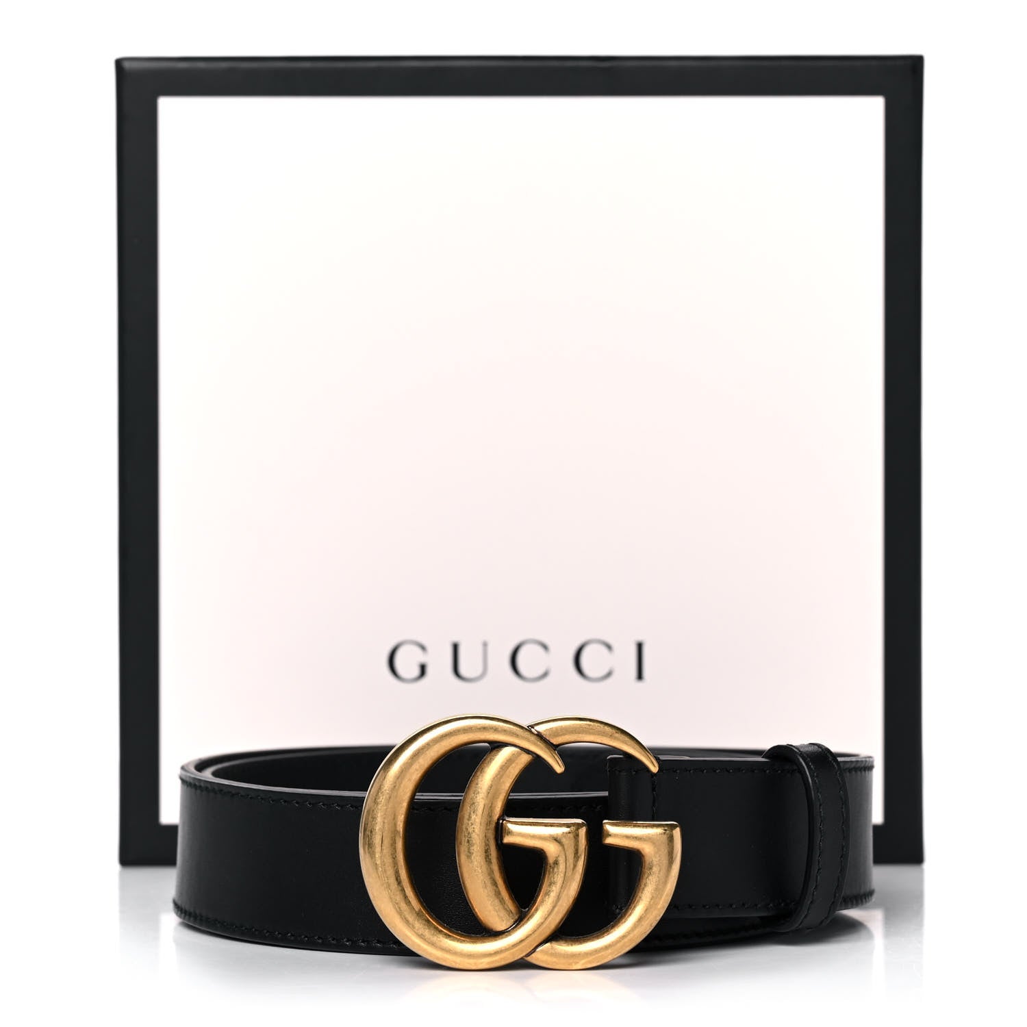 Gucci Calfskin Double G 30mm Belt 85 34 Black 7 of 7