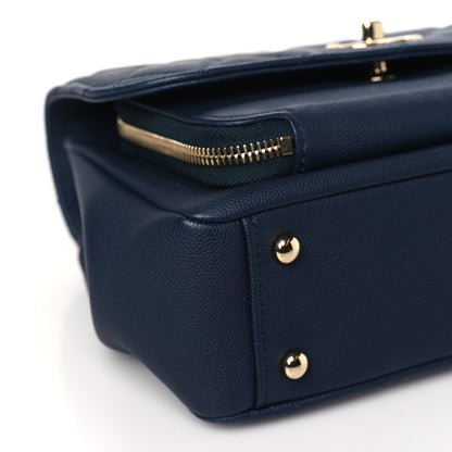 Chanel Caviar Quilted Medium Business Affinity Flap Navy 9 of 10