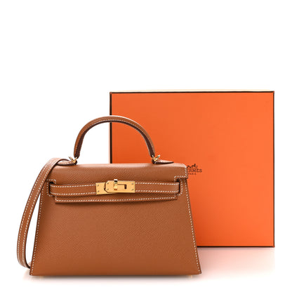 Hermes Epsom Mini Kelly Sellier 20 Gold 11 of 11