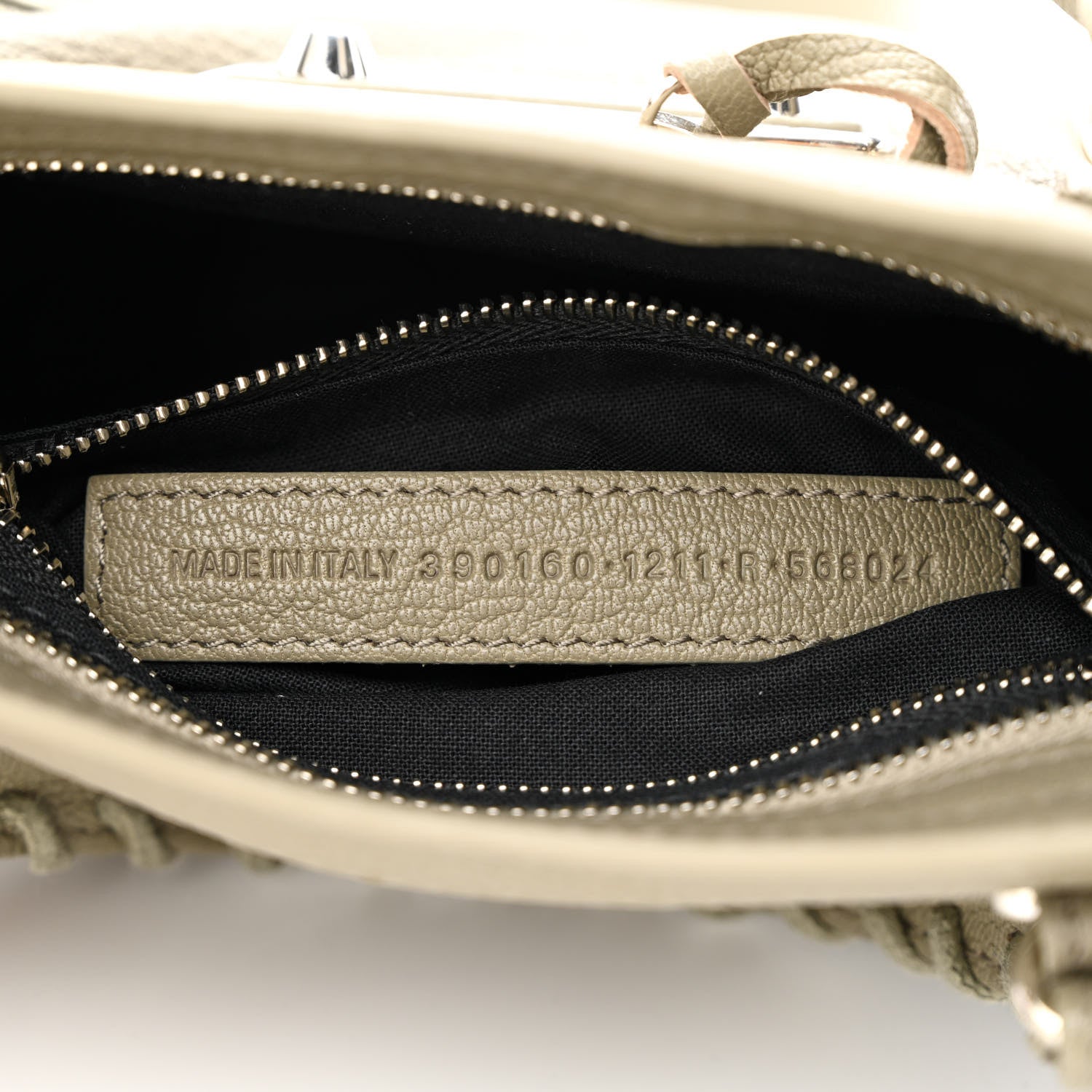 Balenciaga Chevre Silver Metallic Edge Hardware Mini City Gris Taupe 7 of 12