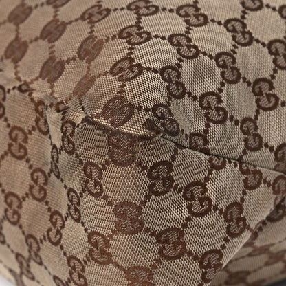 Gucci Monogram Large Horsebit Chain Hobo Dark Brown 8 of 12