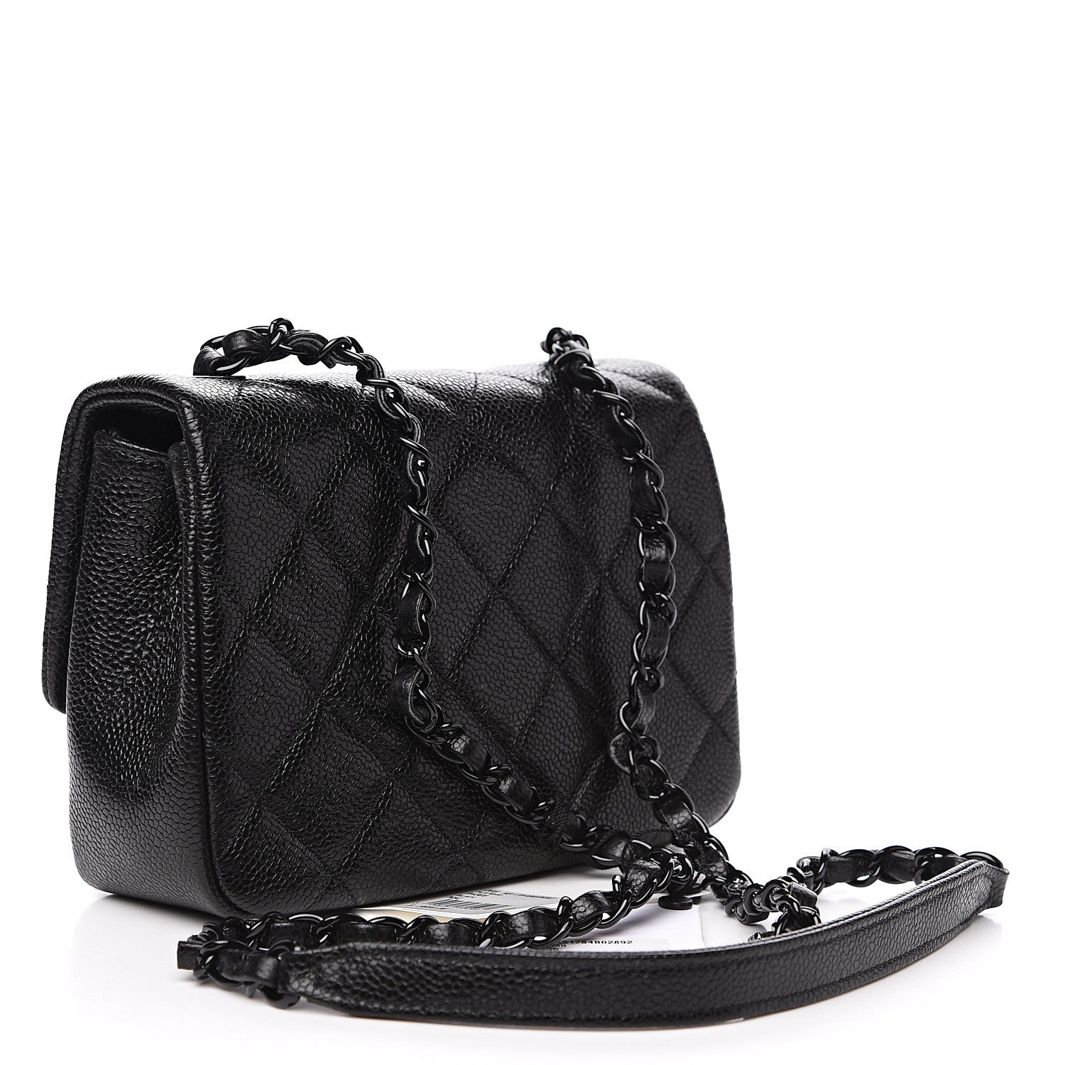 Chanel Caviar Quilted Incognito Mini Square Flap Black 2 of 9