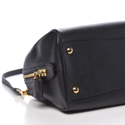 Prada Saffiano Lux Bowler Black 8 of 10