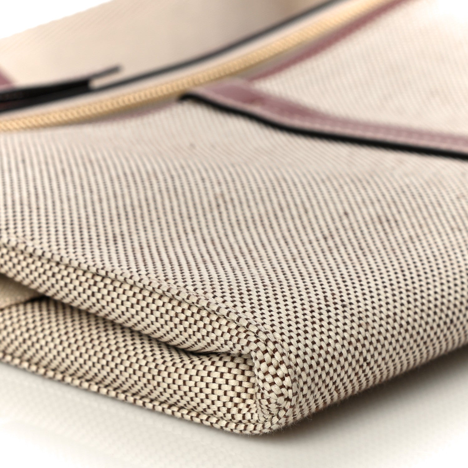 Chloe Cotton Calfskin Woody Belt Bag Beige Brown 8 of 9