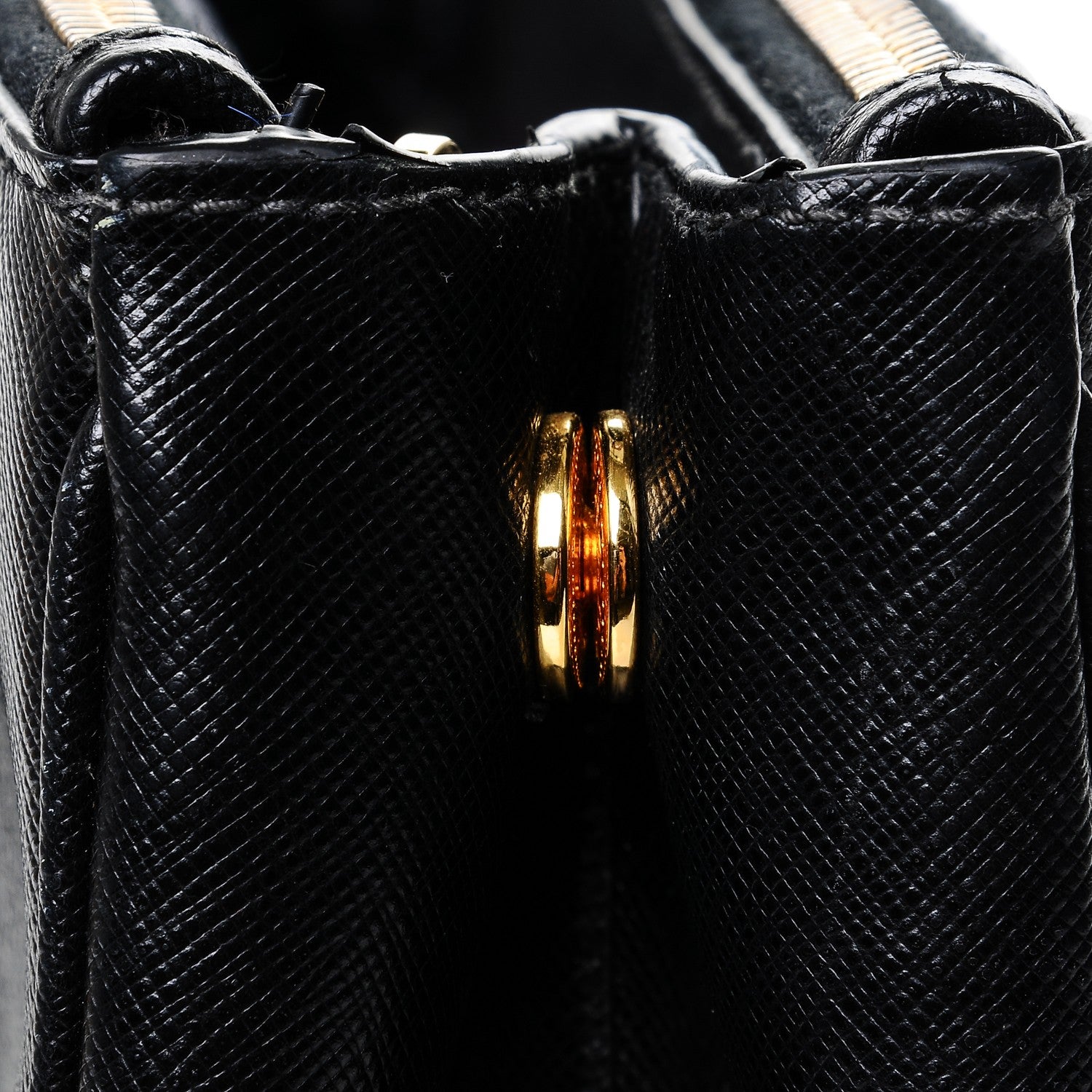 Prada Saffiano Small Galleria Double Zip Tote Black 8 of 8