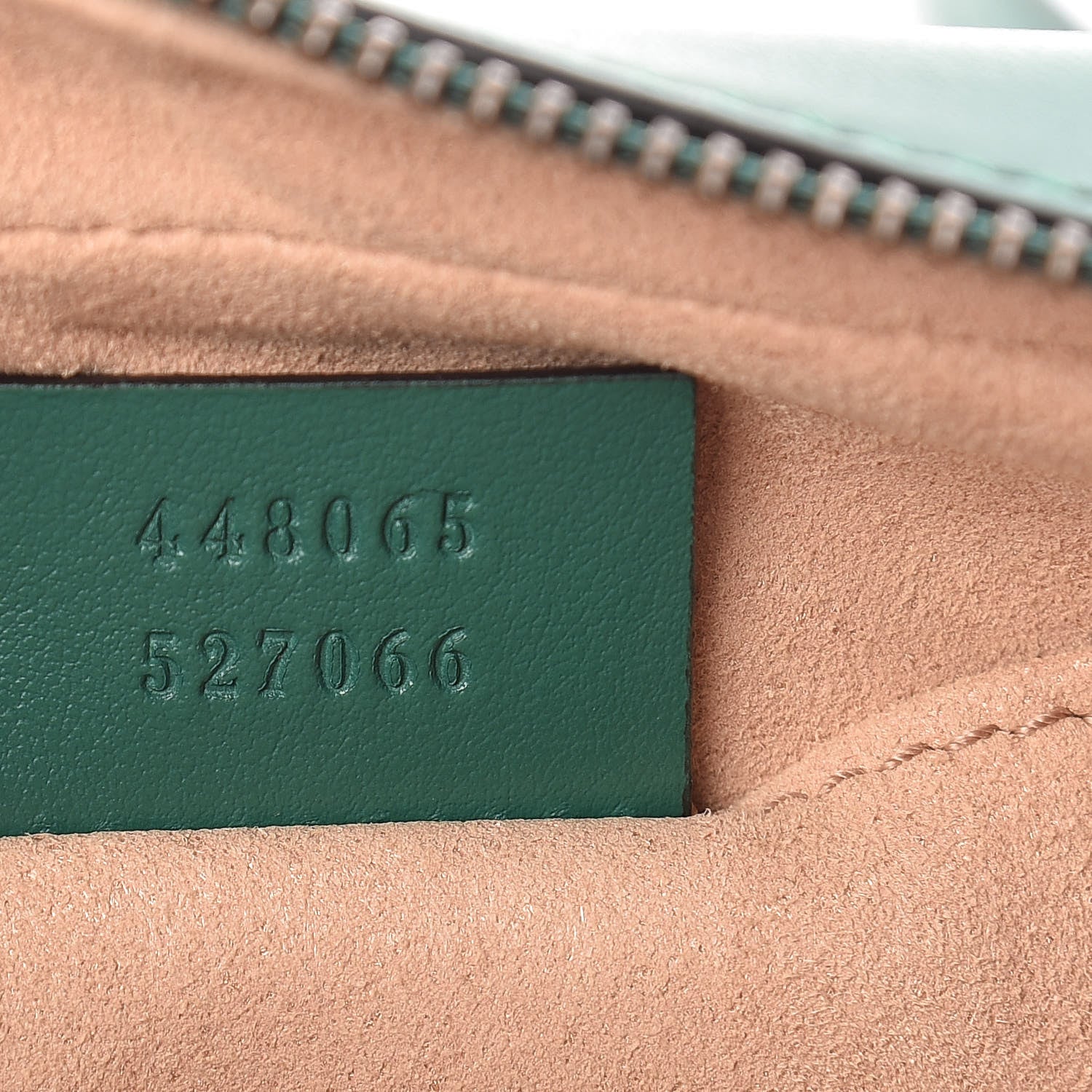 Gucci Calfskin Matelasse Mini GG Marmont Chain Shoulder Bag Emerald Green 7 of 10