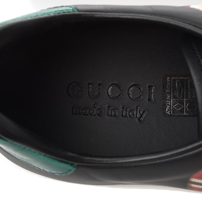 Gucci Calfskin Kingsnake Mens Ace Sneakers 8 Black Multicolor 8 of 9