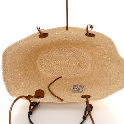 Loewe Iraca Palm Calfskin Medium Anagram Basket Bag Natural Tan 4 of 10
