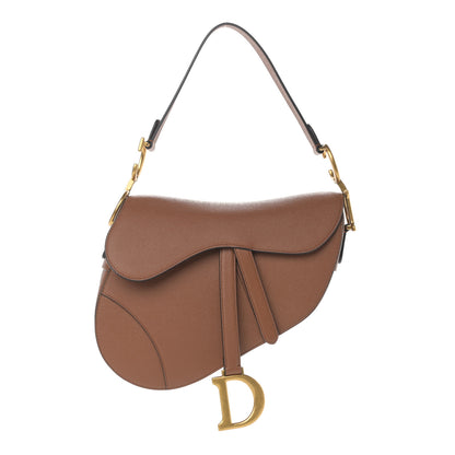Christian Dior Grained Calfskin Saddle Bag Camello 1 of 9