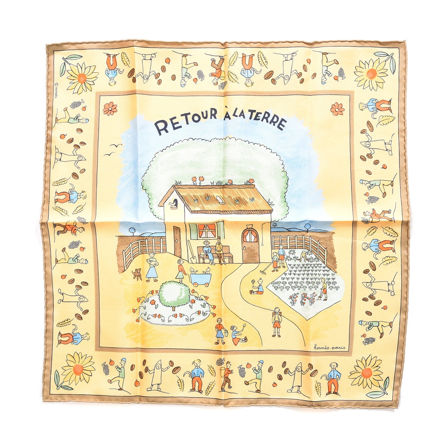 Silk Retour A'Laterre Pocket Square